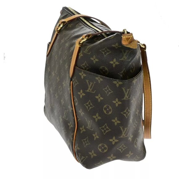 LOUIS VUITTON Logo Totally MM Shoulder Bag Monogram Leather Brown M56689 79YF370 - Picture 2 of 15